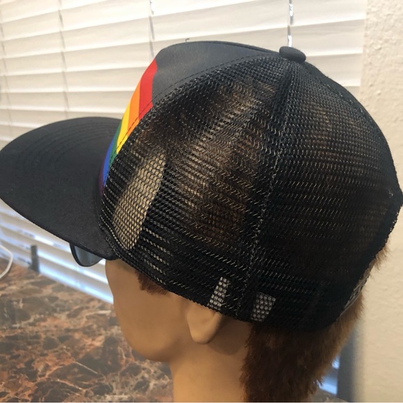 Melonwear Seattle Mariners 'Alaska Airline" Black Rainbow Snap Back Ball Cap - Picture 5 of 12